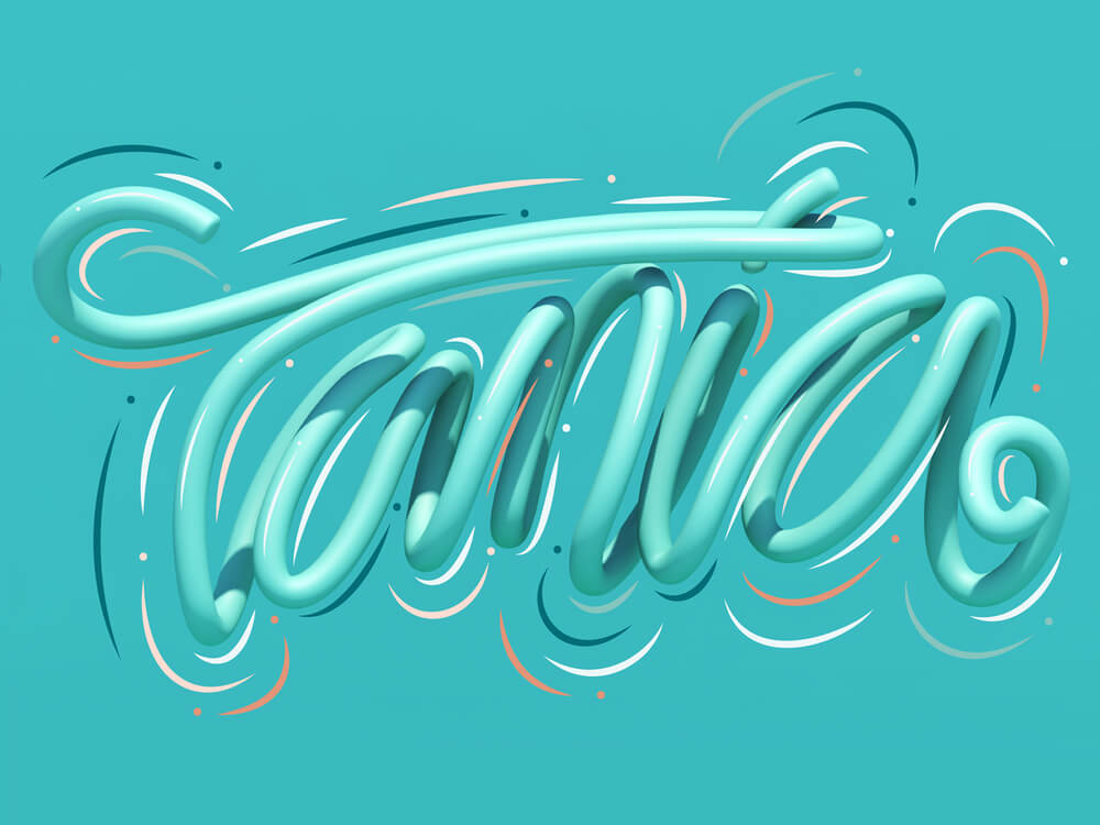 3D Typography Example 5