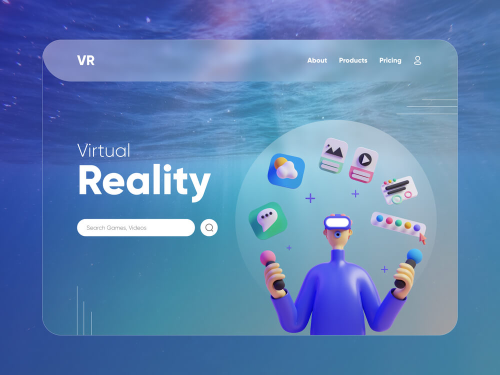 Glassmorphism Design Example 6