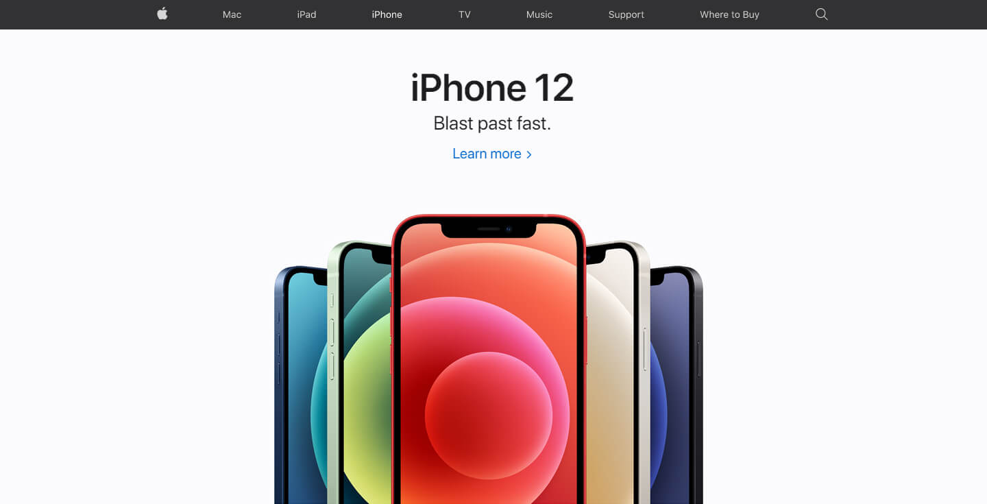 Online shopping website ideas Apple website design