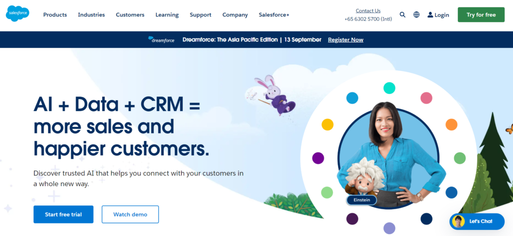 Salesforce is one the most popular digital marketing tools today.