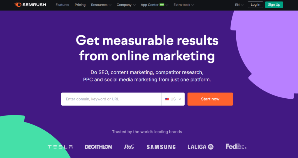 SEMrush stands out with a plethora of features aimed at improving online marketing efforts across various areas.