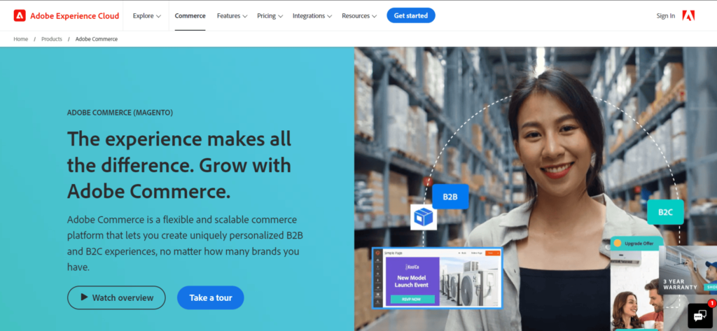Advanced Elements of E-Commerce Enablement: Adobe Commerce Website