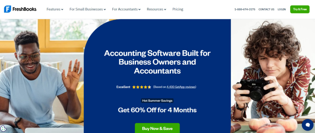 FreshBooks Website